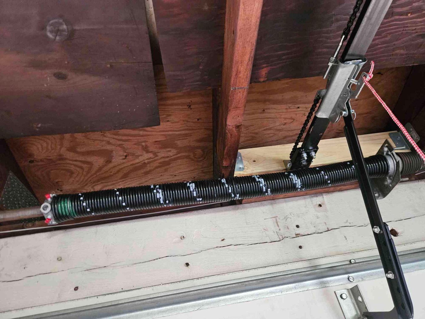 Brand new spring installed and properly tensioned