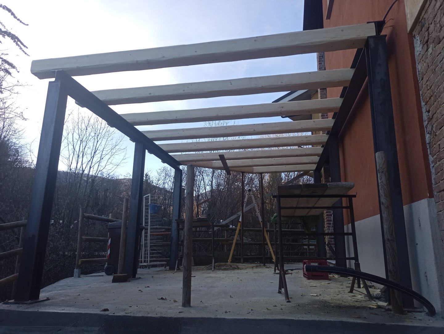 Pensiline in ferro Valsusa