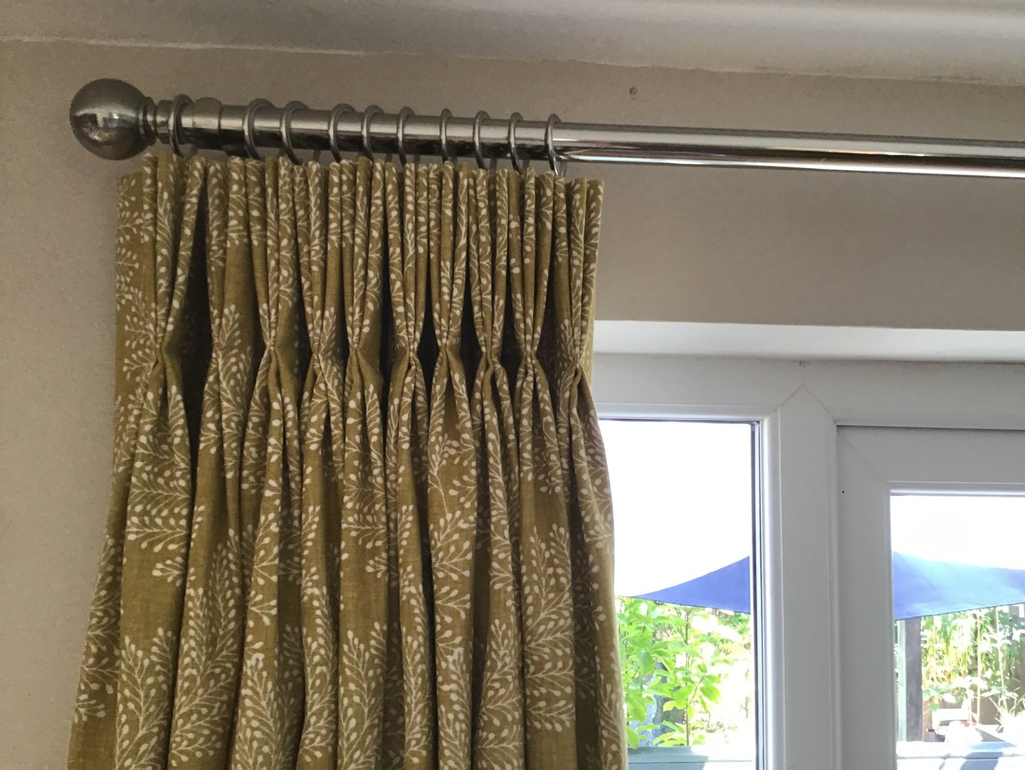 Bespoke curtains with triple pleat heading