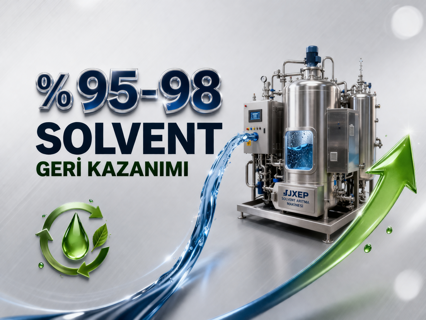 %95 Solvent Geri Kazanımı