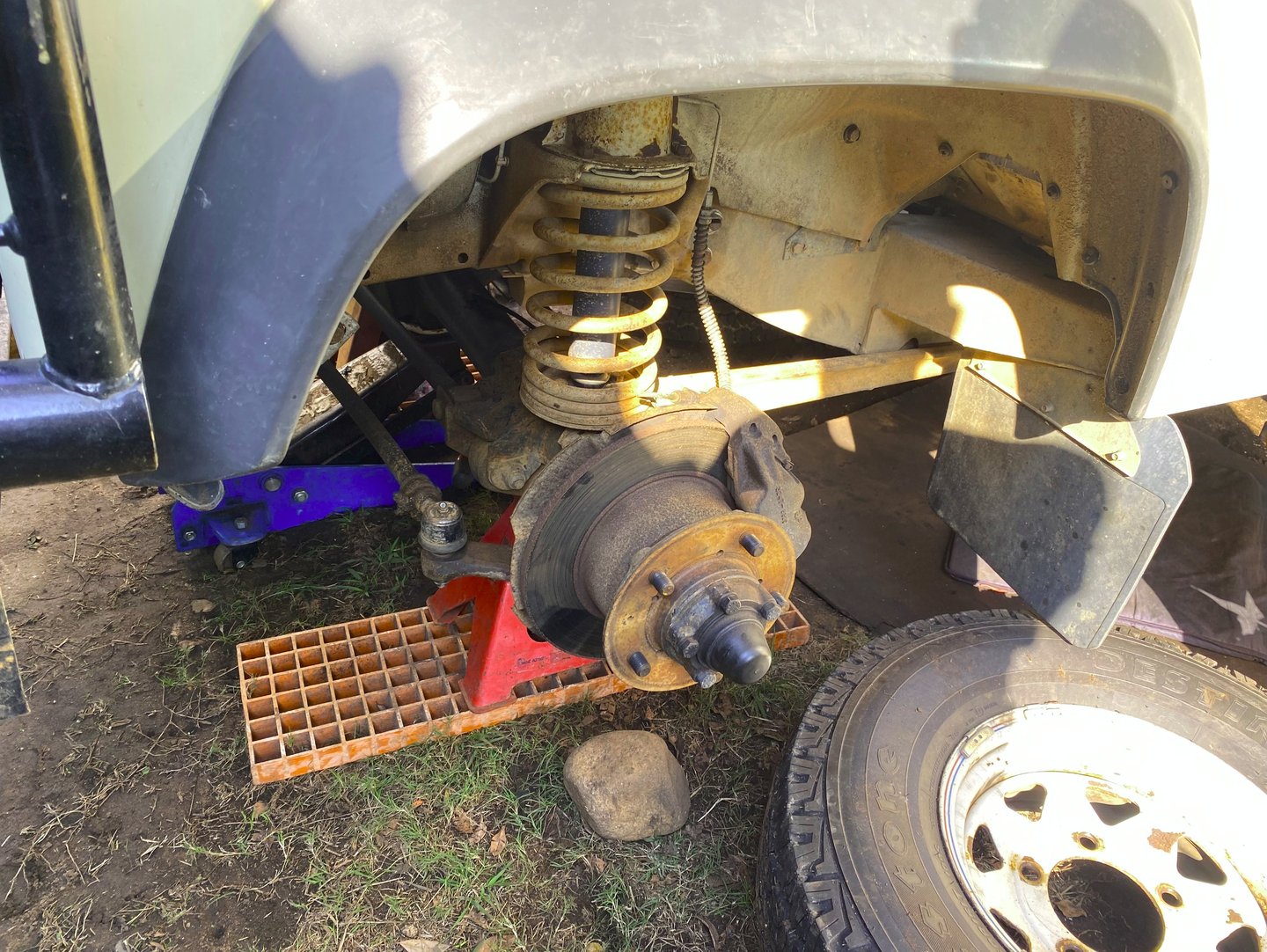 land rover defender 110 300tdi suspension overhaul