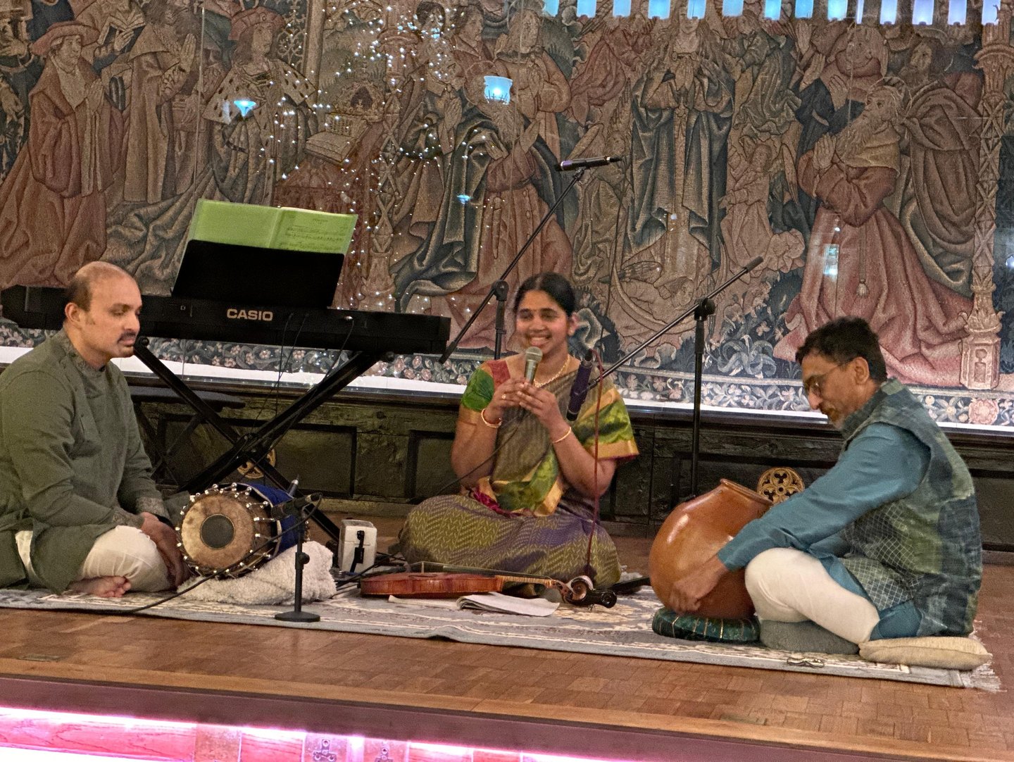 An image of artist explaining the song