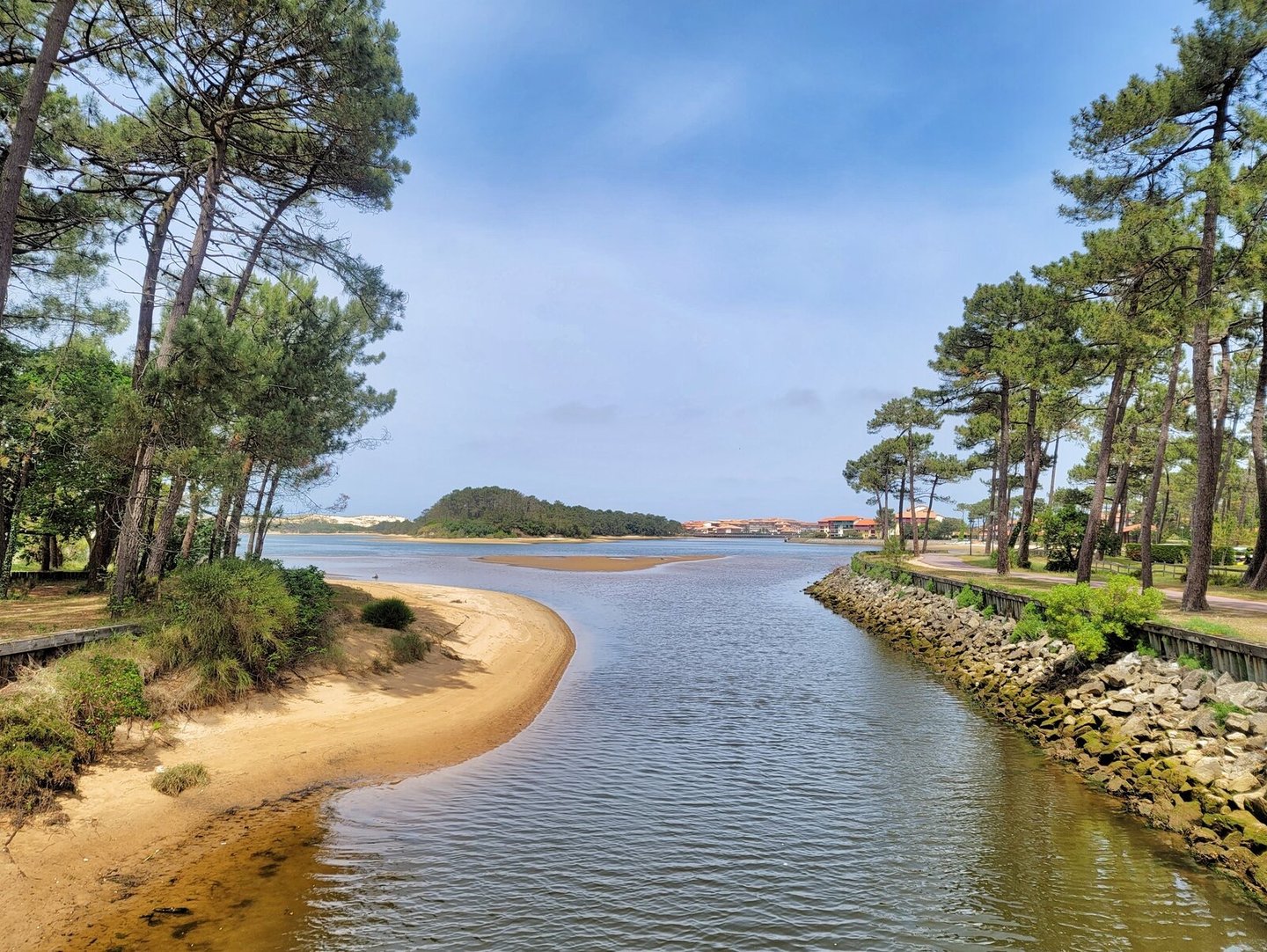 Photo du lac Marin dans les Landes
