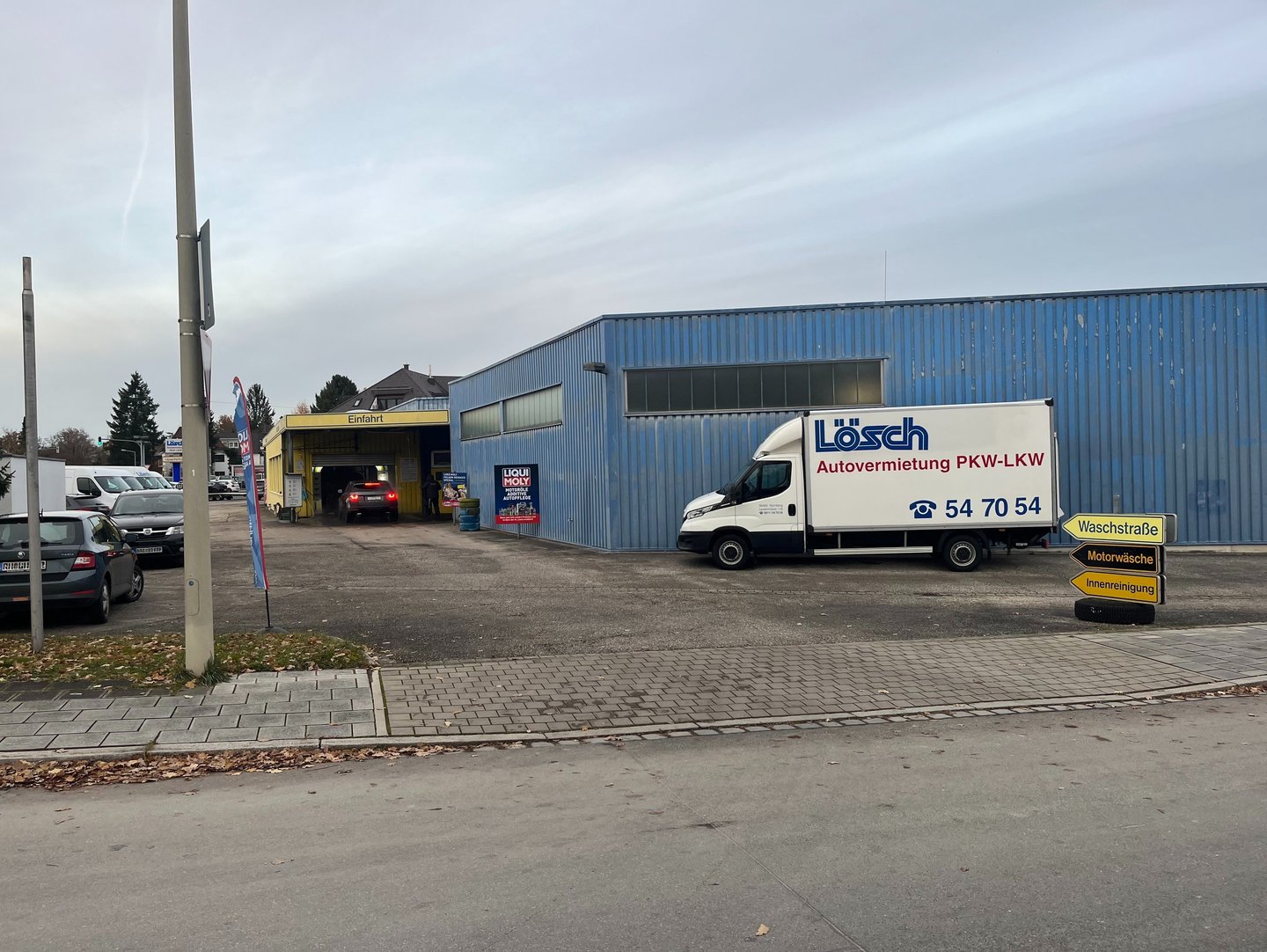 Einfahrt Waschstraße Nürnberg