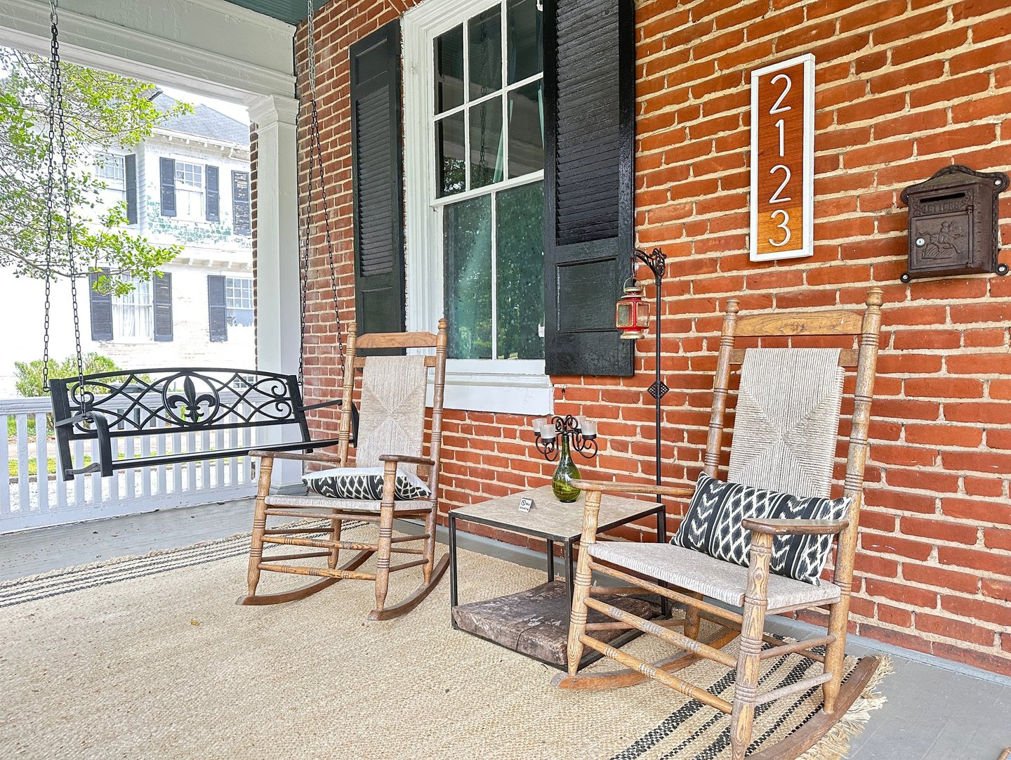 front porch rocking chairs and swing 2123 rivermont