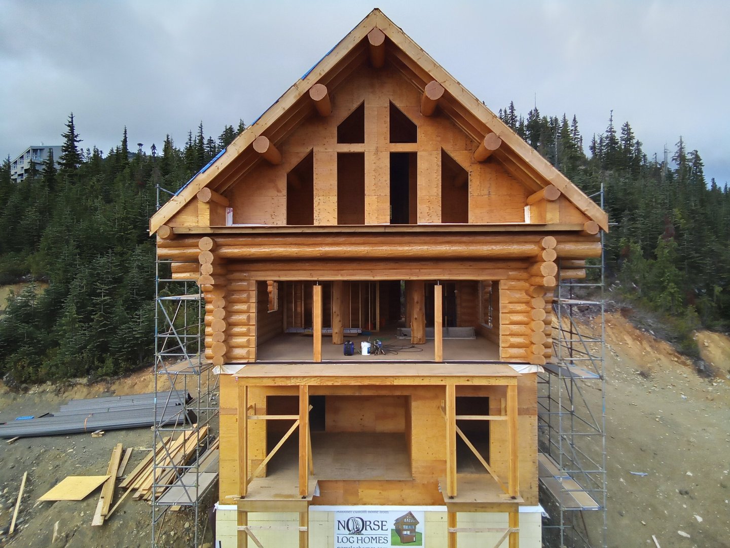 beautiful newly built log home in Comox