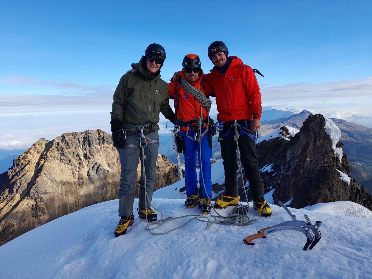 on the summit of Iliniza Sur