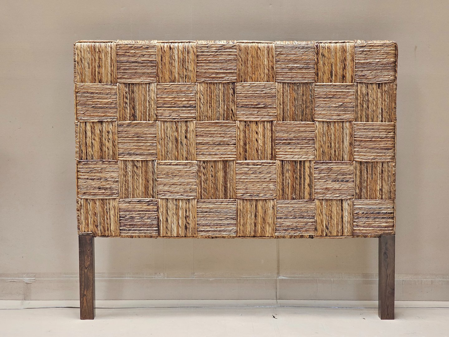 Headboard banana fiber weave in block pattern best seller item by Primuss Furniture