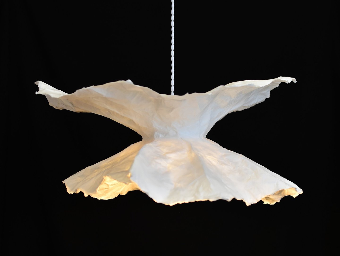 sculpture papier lumineuse 