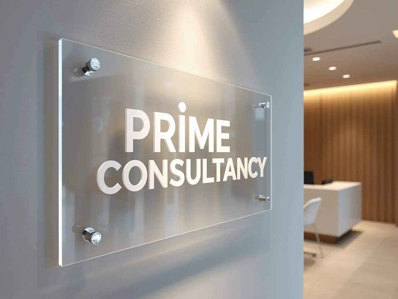 a sign that says prime consulting