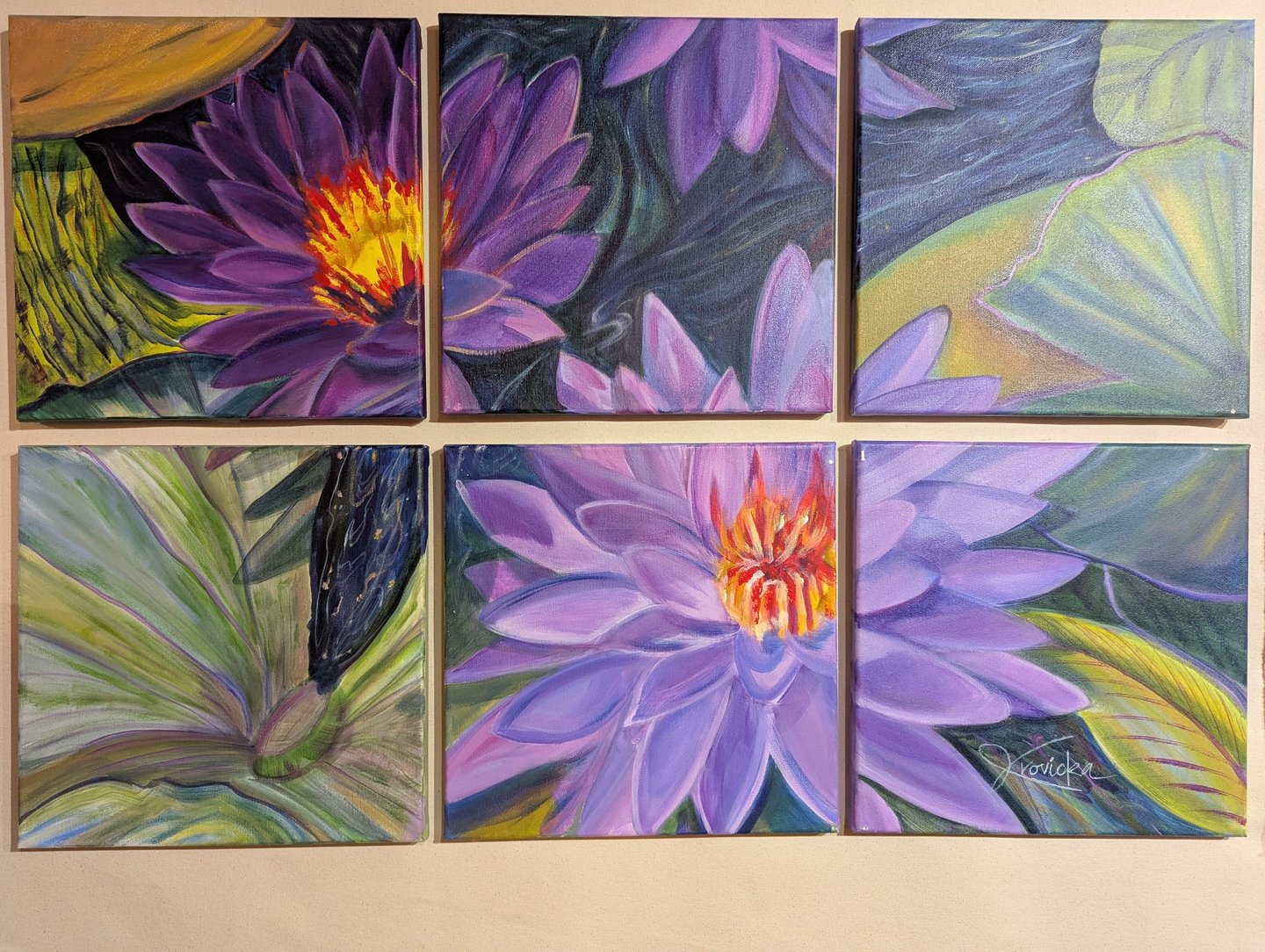 Tower Grove park, polyptych, Julie krovicka, mural;ist,