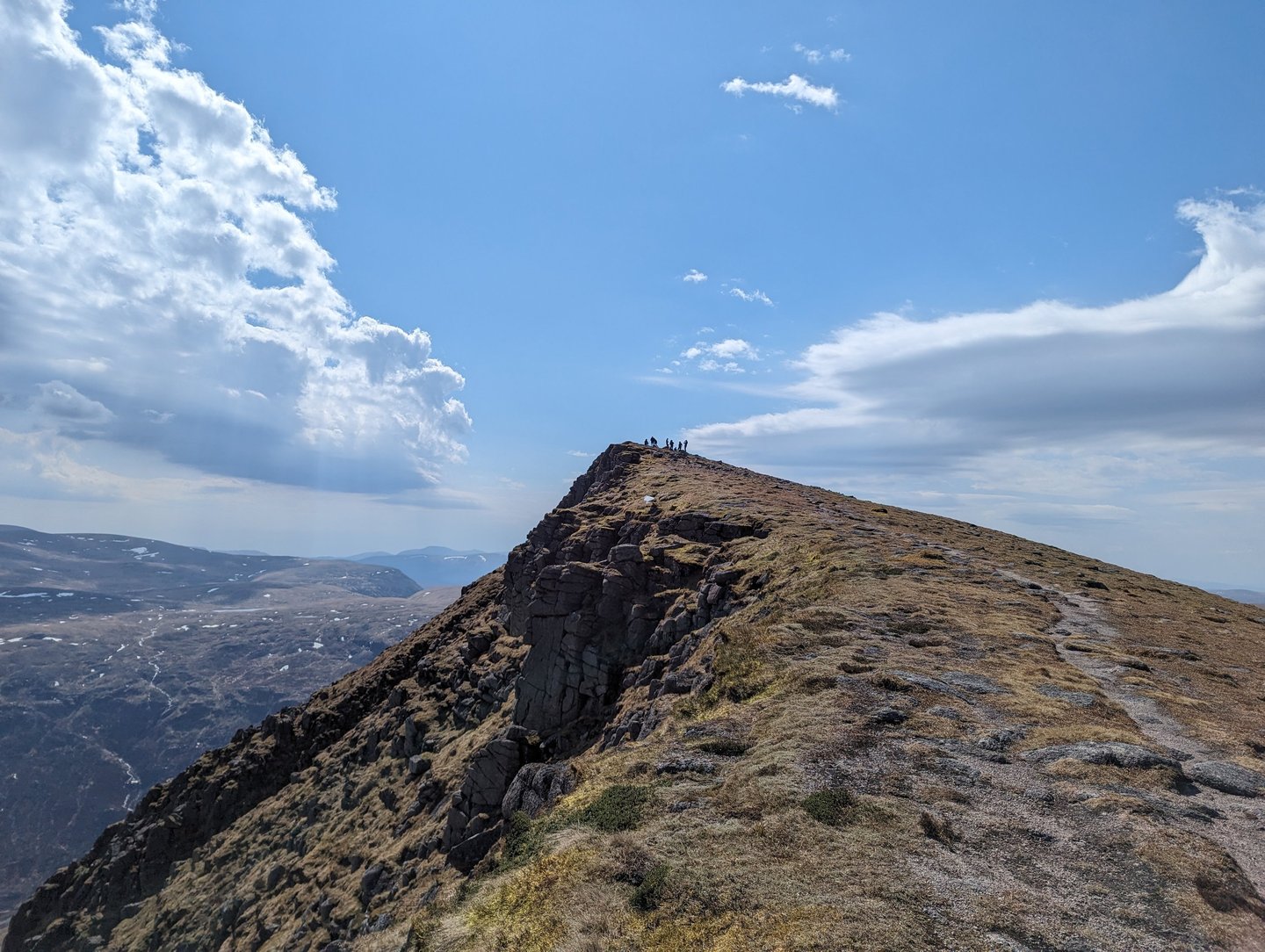 Group on mountain summit
