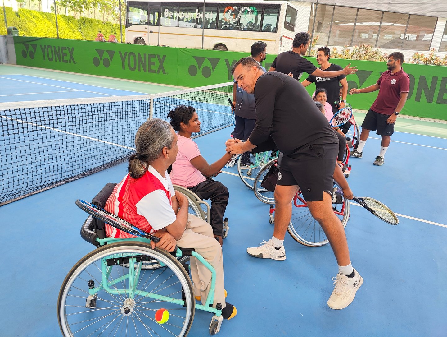 Cesar Perfomance Coach working with Wheelchair athletes