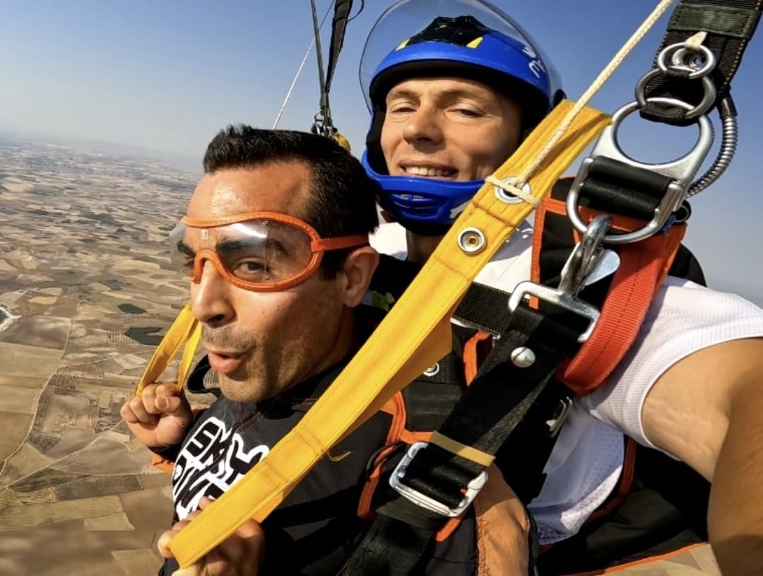 me skydiving