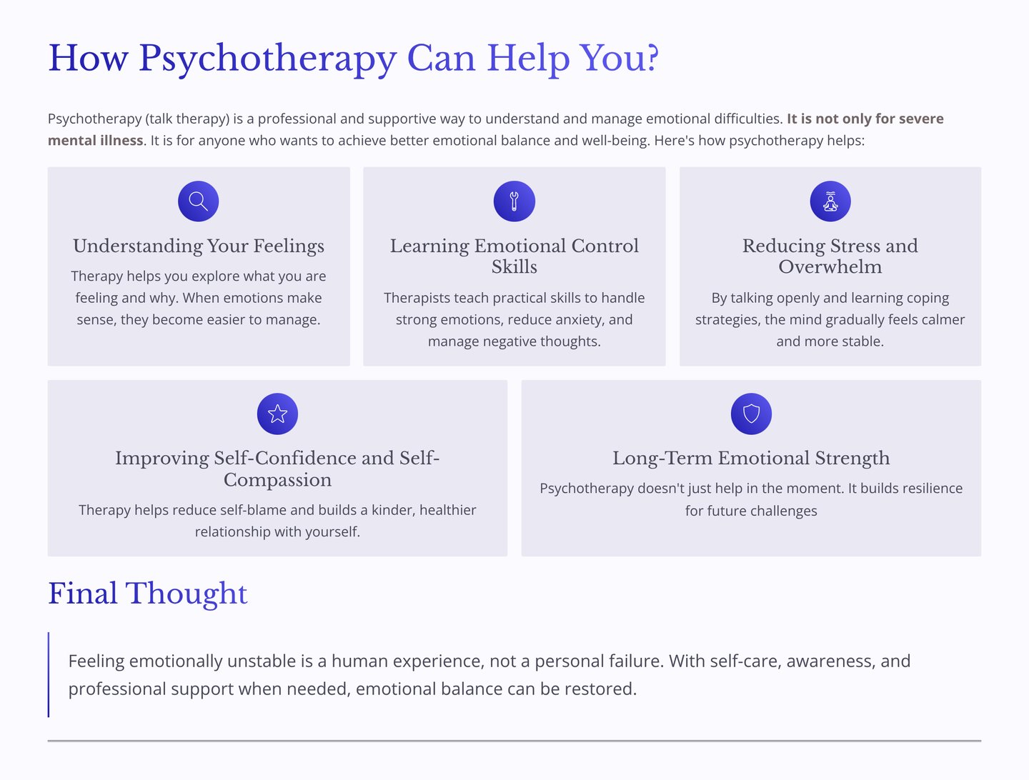 how therapy can help in dealing with emotional instability