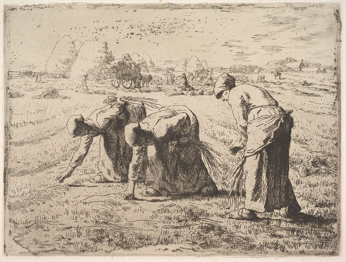 Jean-Francois Millet - Des Glaneuses, The Gleaners, 1855-1856