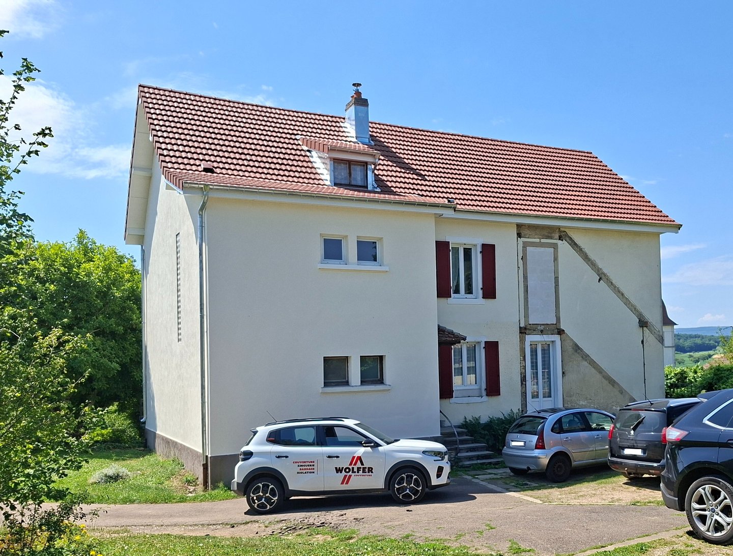 Remplacement toiture et ecran de sous toiture koramic à coté de abbevillers.