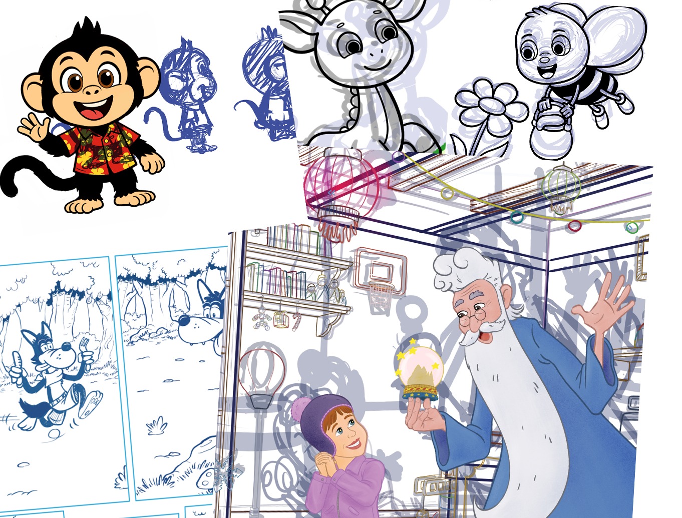 Illustrated children's books and comics by COSMICBAY