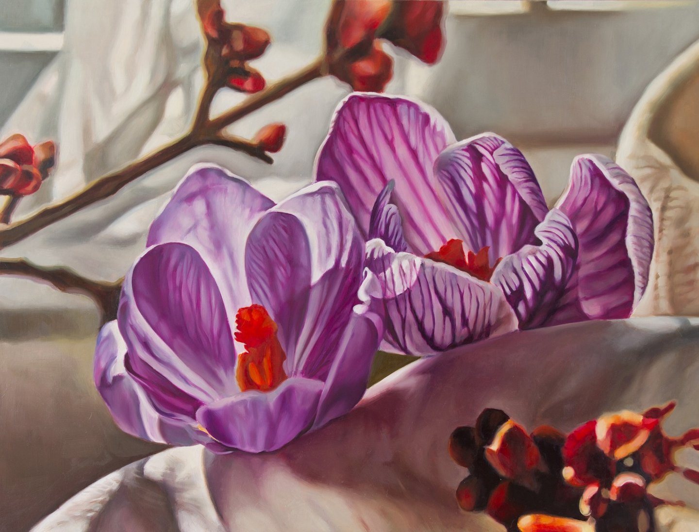 Óleo sobre tabla. Obra plástica de Maite Backman