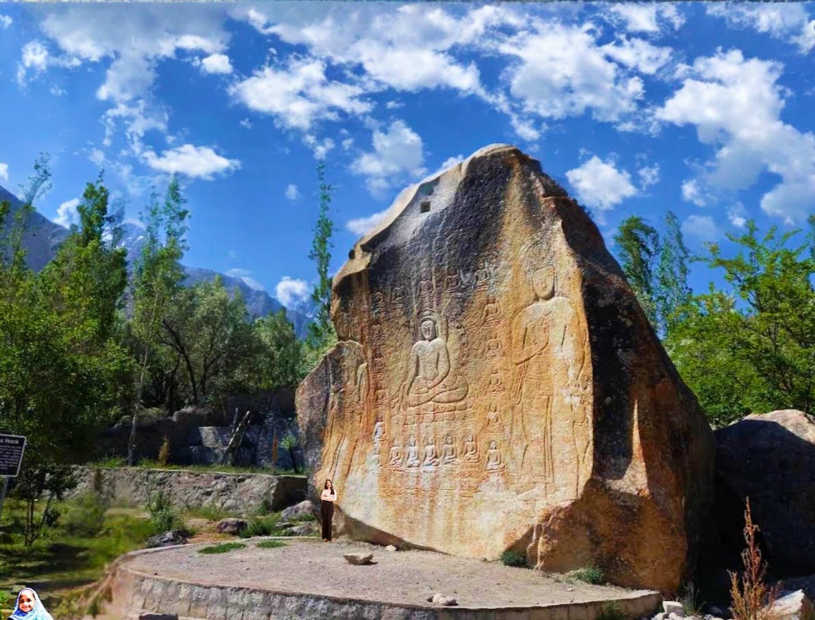 Buddhism sculptures in skardu Pakistan