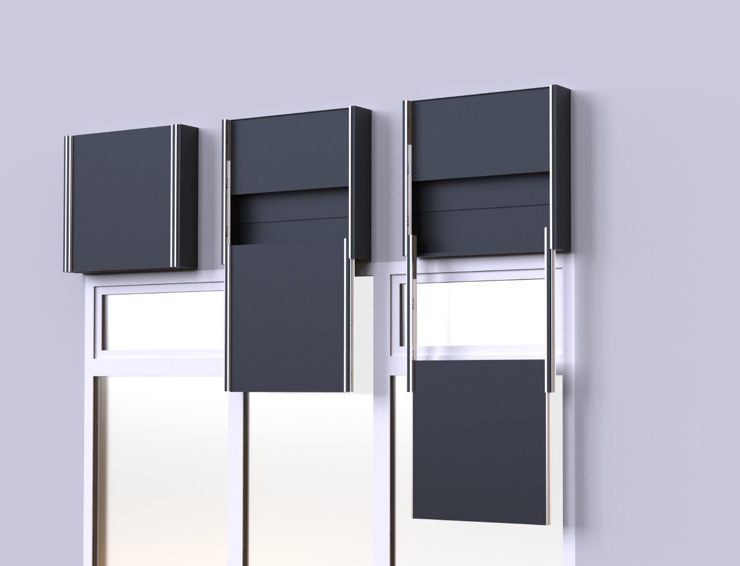 sistema descensor doble para televisor