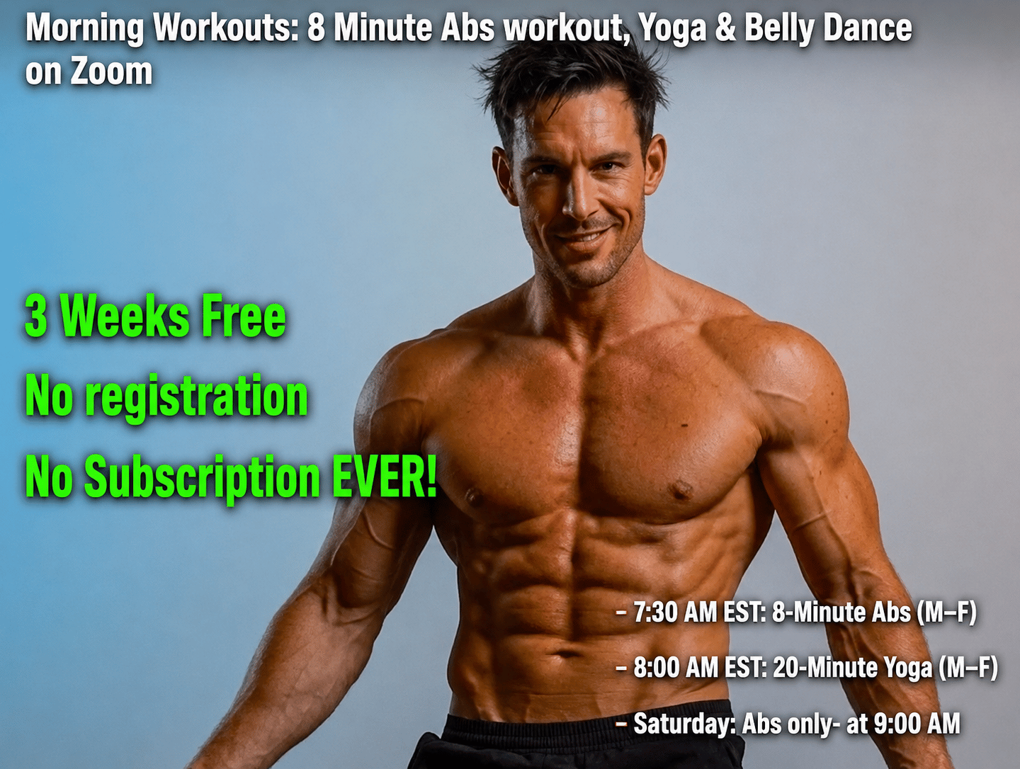 8 minute abs  man affilaite zoom workouts