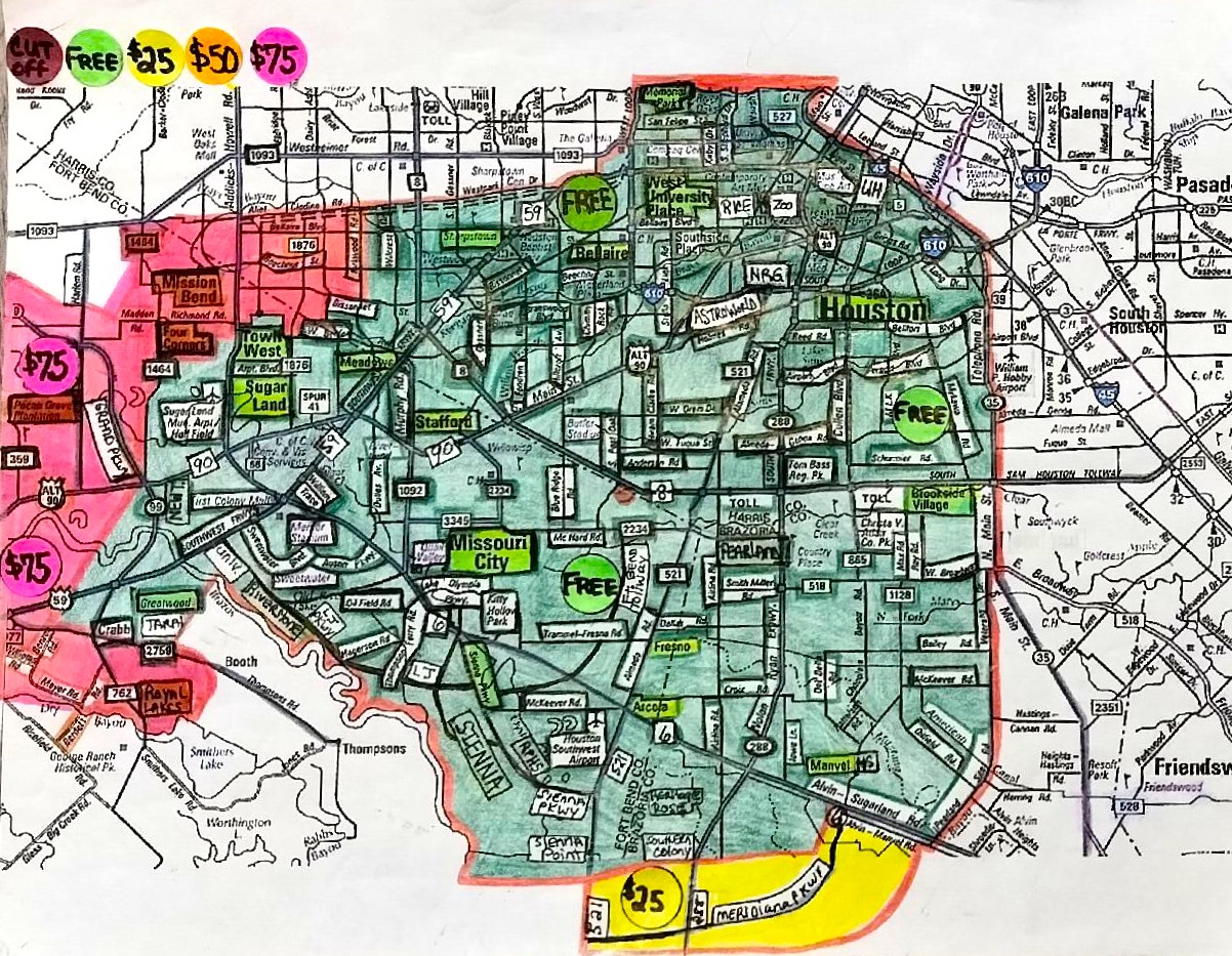 DELIVERY AREA MAP 1 of 4 Moonwalks & Entertainables Bookings 832-216-8423