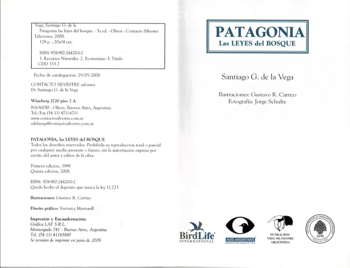 Libro Patagonia las Leyes del Bosque 