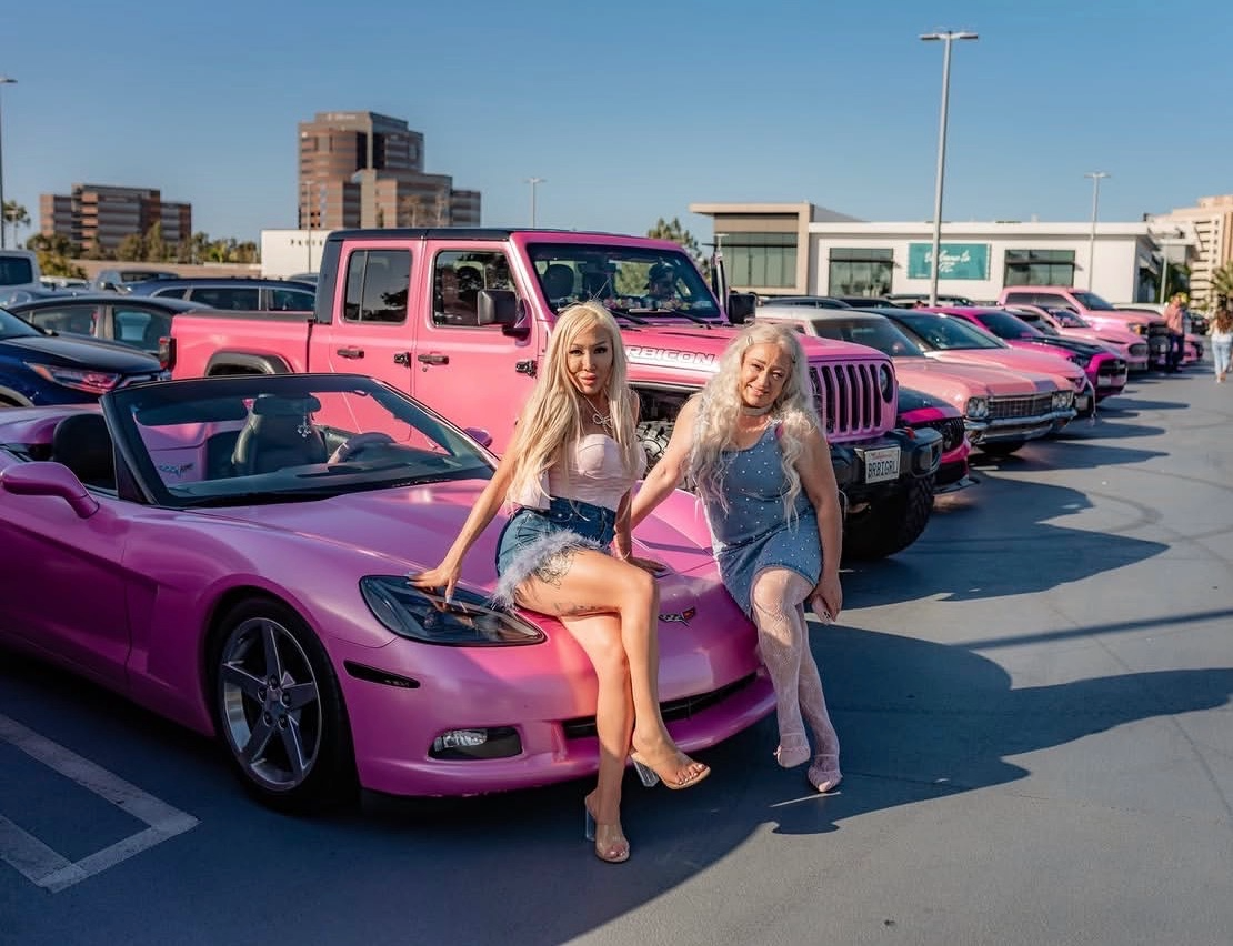 Pinkalicious Car Club's Photo - Edrina (right) and her daughter (left) at San Diego Pinkalicious eve