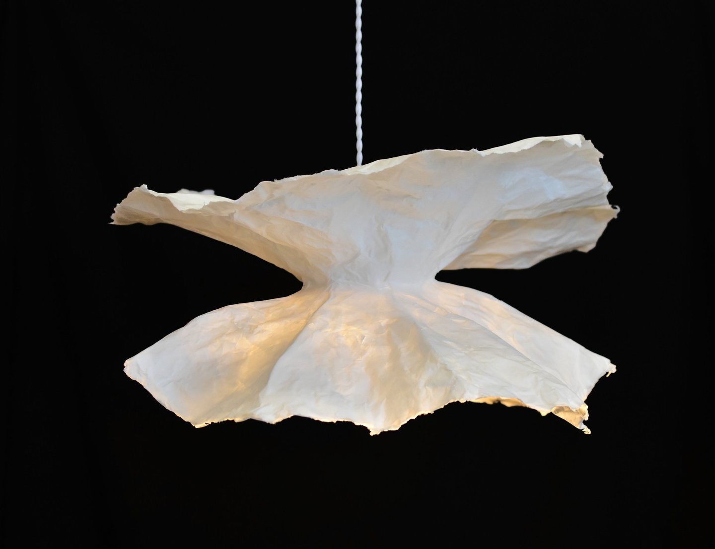 sculpture papier lumineuse 