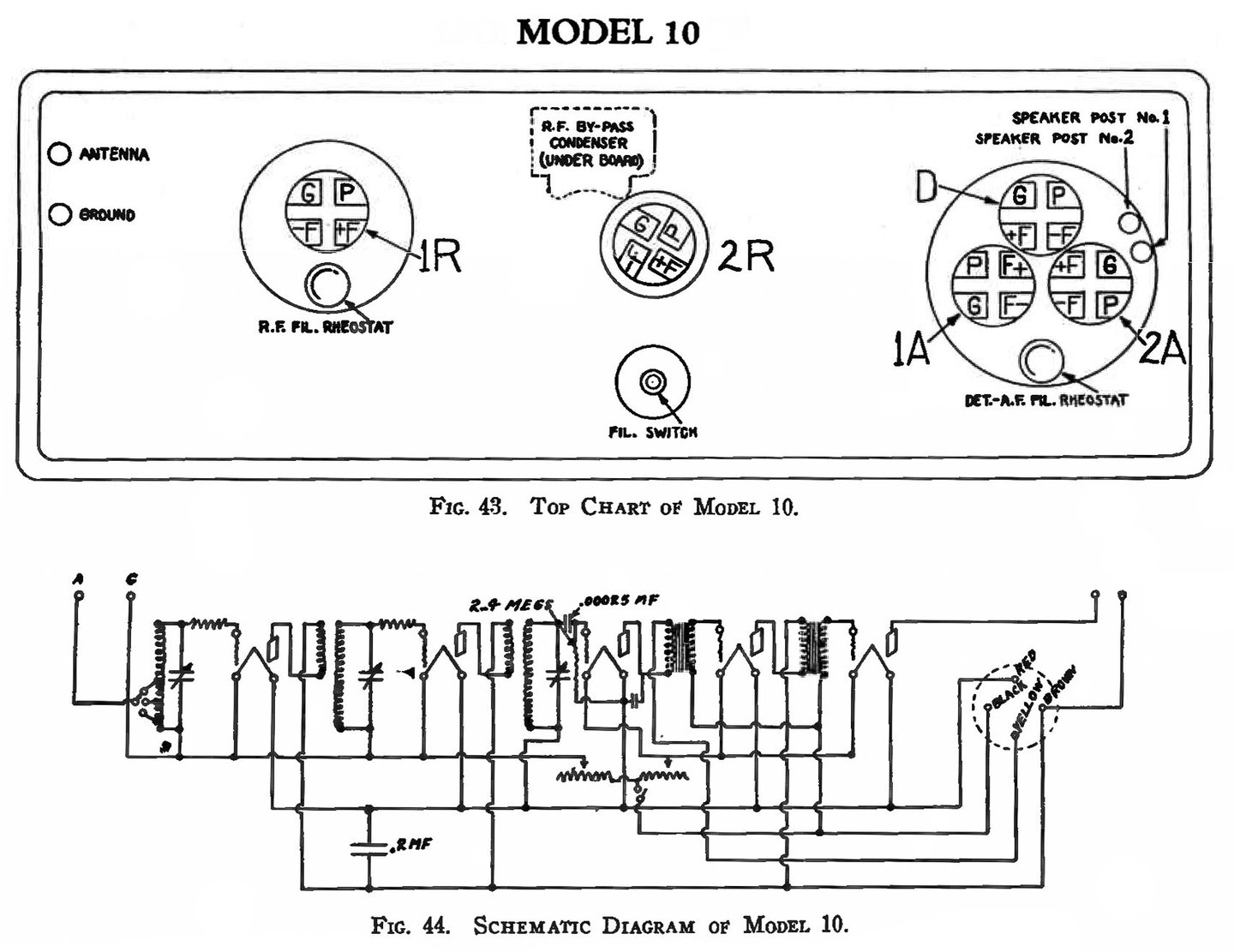 Atwater Kent Factory Schematic Model 10C