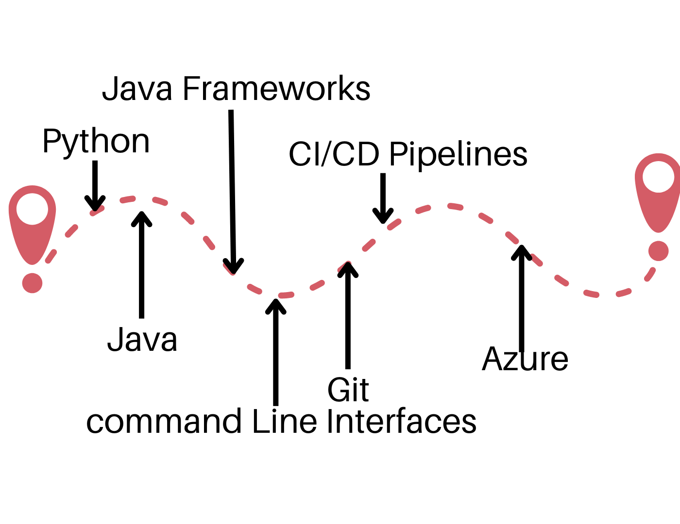 a diagram of a suggested coding learning roadmap