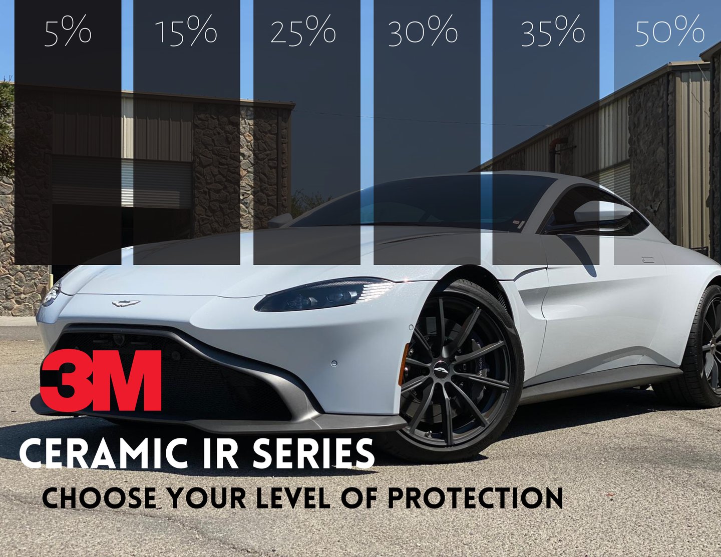 Car window tint shades available at Blue Max Autotint in Livermore, CA