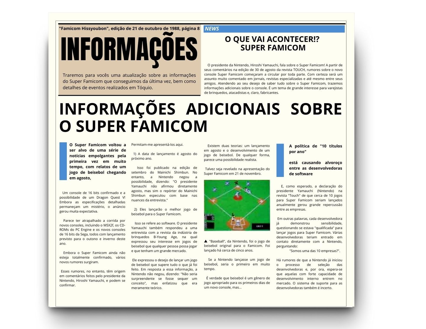 Revista Famicom Hisshoubon ed 21 out 1988 (Versão EXCLUSIVA Trad. português pela Revista Retronatti