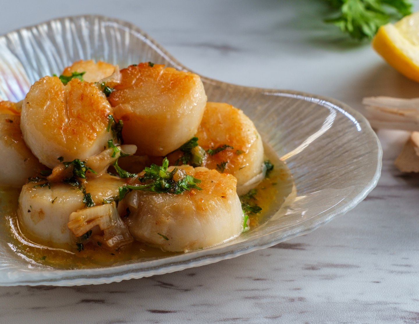 Keto Garlic Butter Scallops