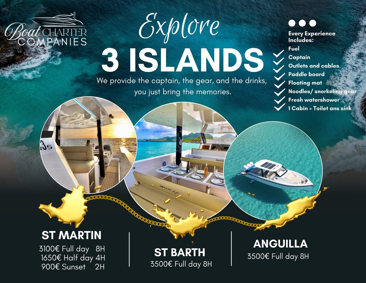 boat charter companies, boat charter sxm, private boat charter st maarten