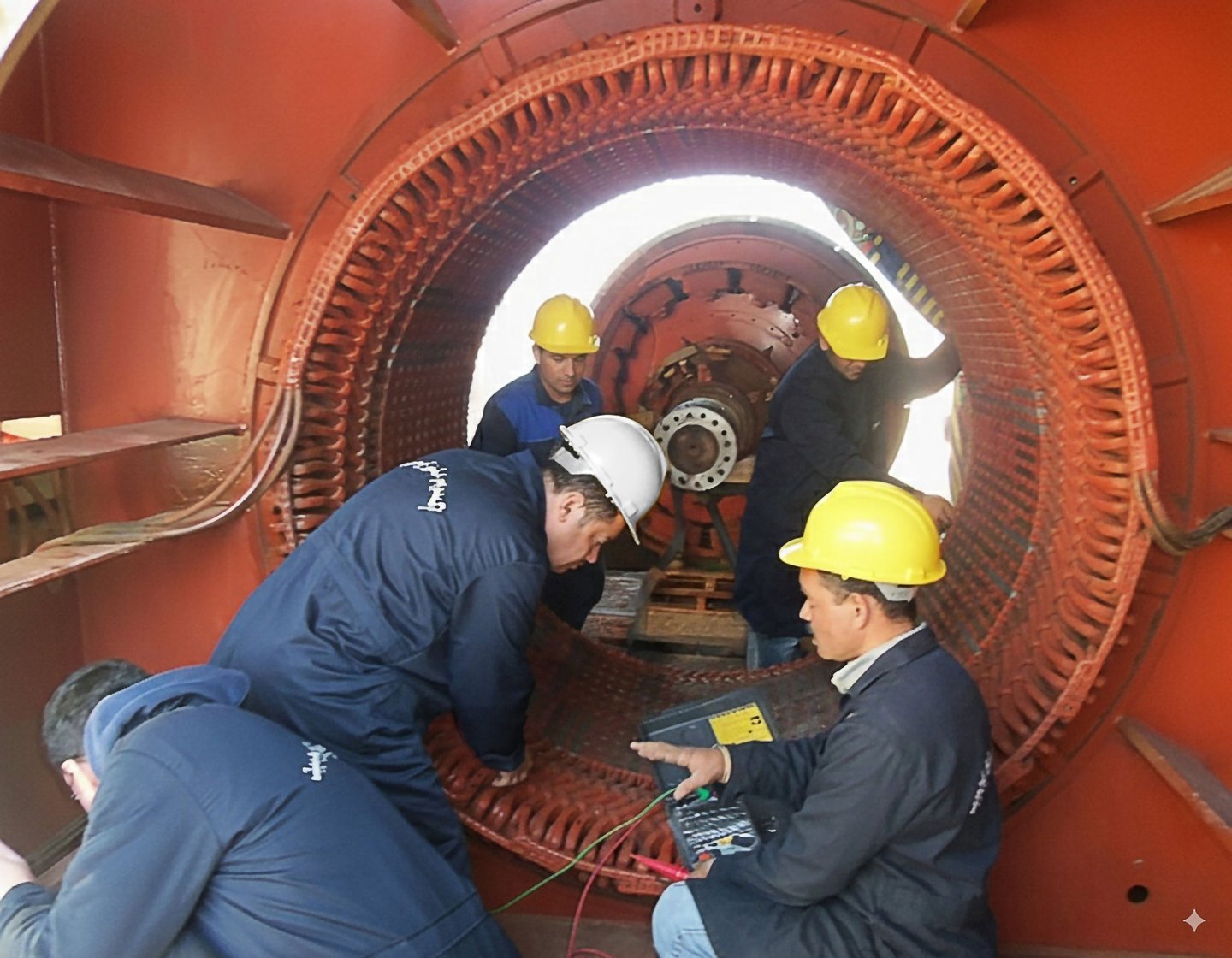 Overhauling of a 3.1MW 11kV motor