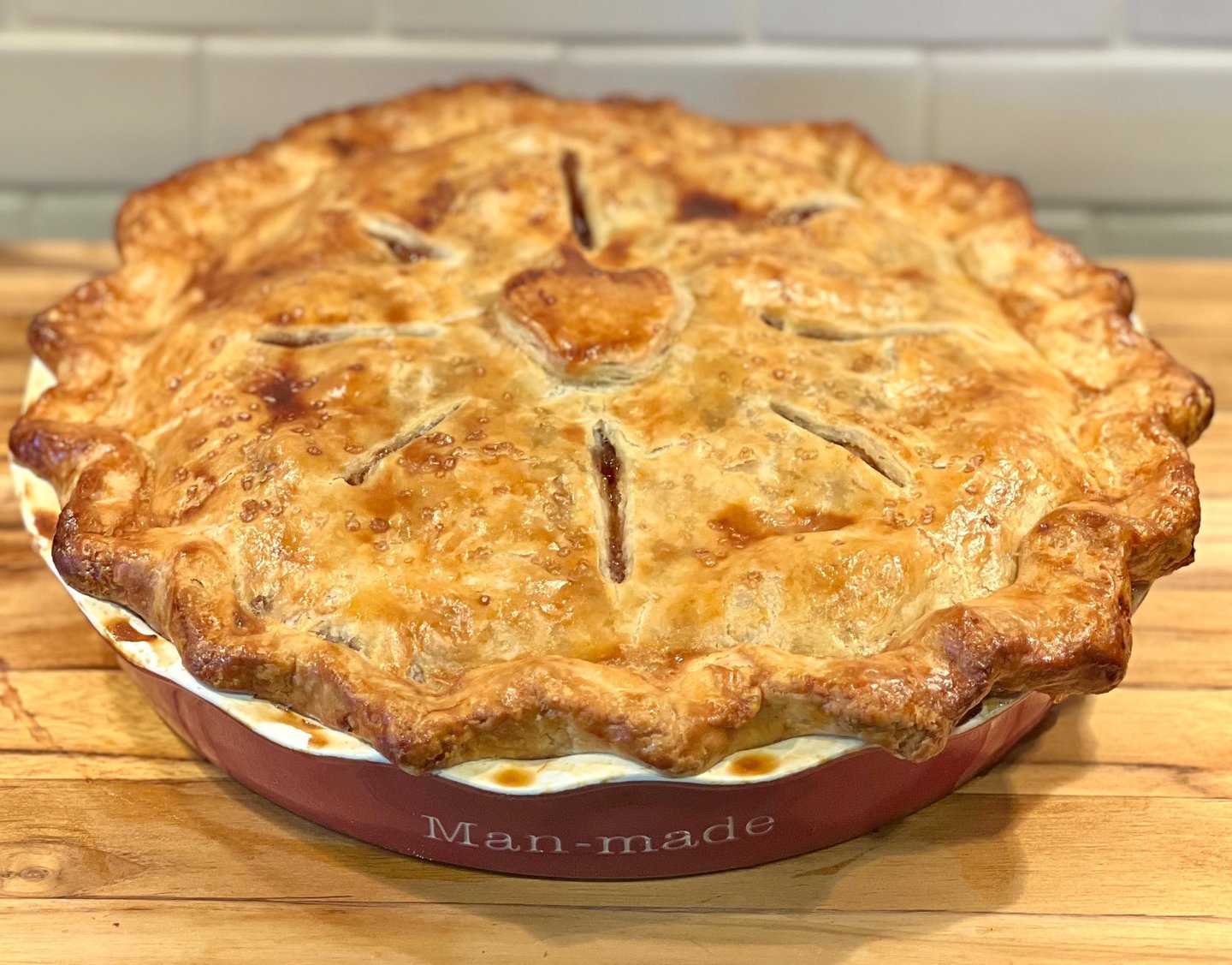 classic apple pie with double crust
