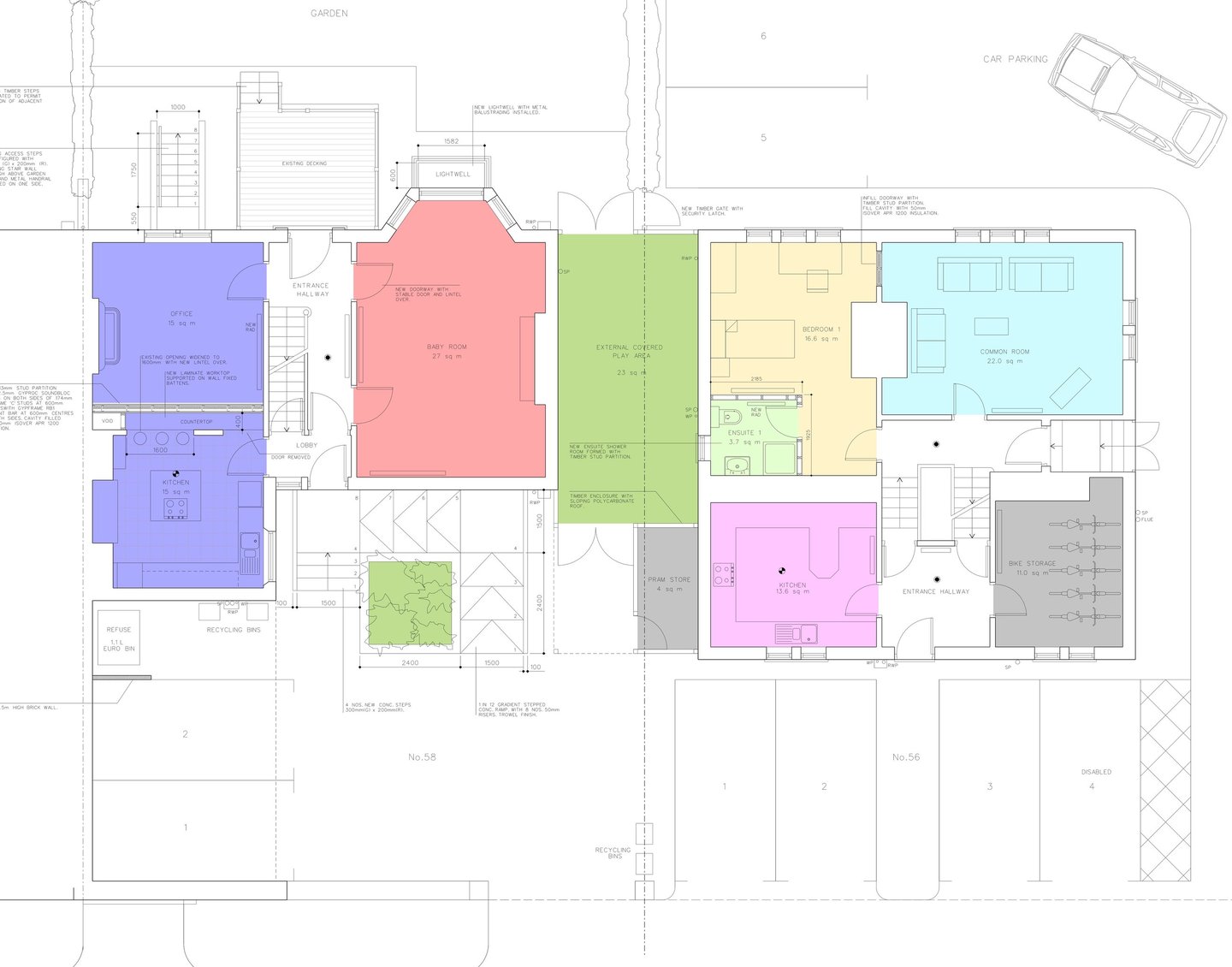 Nursery proposed layout plan