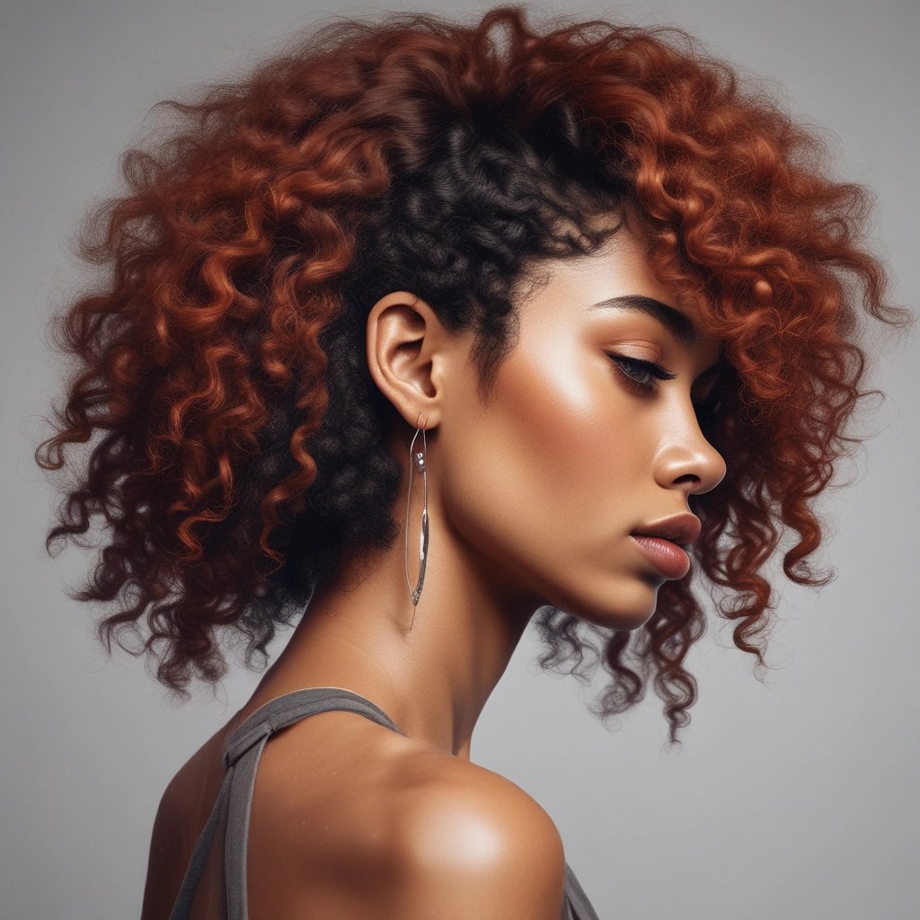 Close-up of healthy hair strands illuminated by soft natural light.