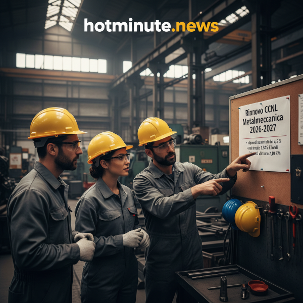 a group of workers in a factory with hard hats