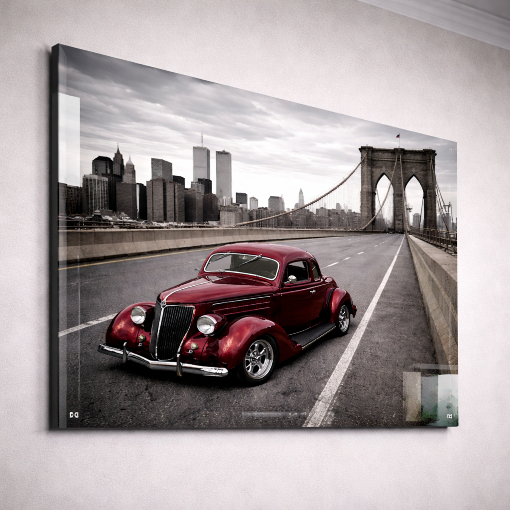 36 Ford Coupe Metal Print Mockup