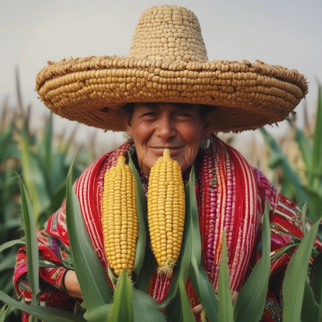 A vibrant street market scene with colorful elotes, esquites, and paletas, showcasing Mexican culture and family shopping.