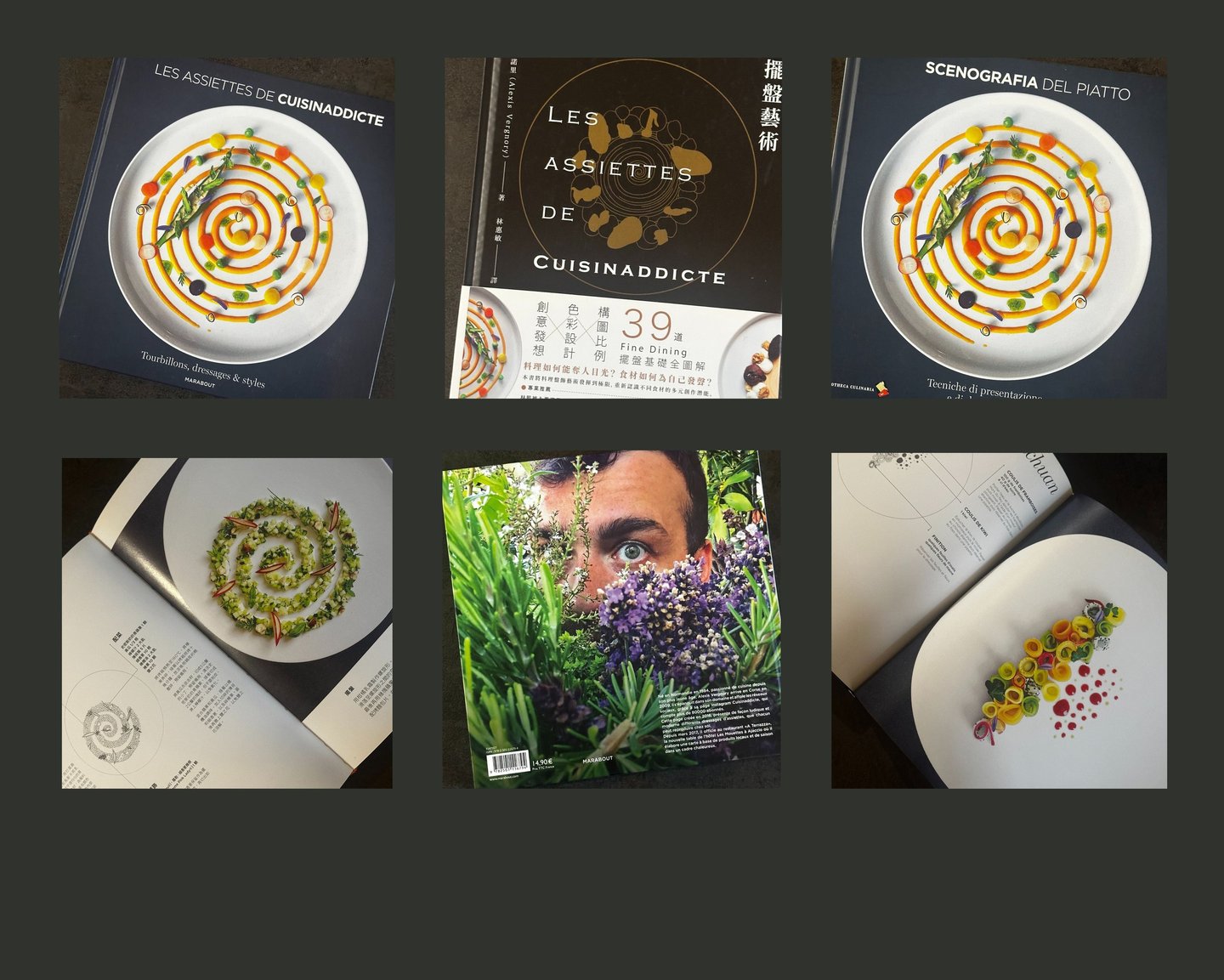 Livre cuisine Alexis Vergnory Les assiettes de cuisinaddicte techniques dressage pédagogie Ajaccio