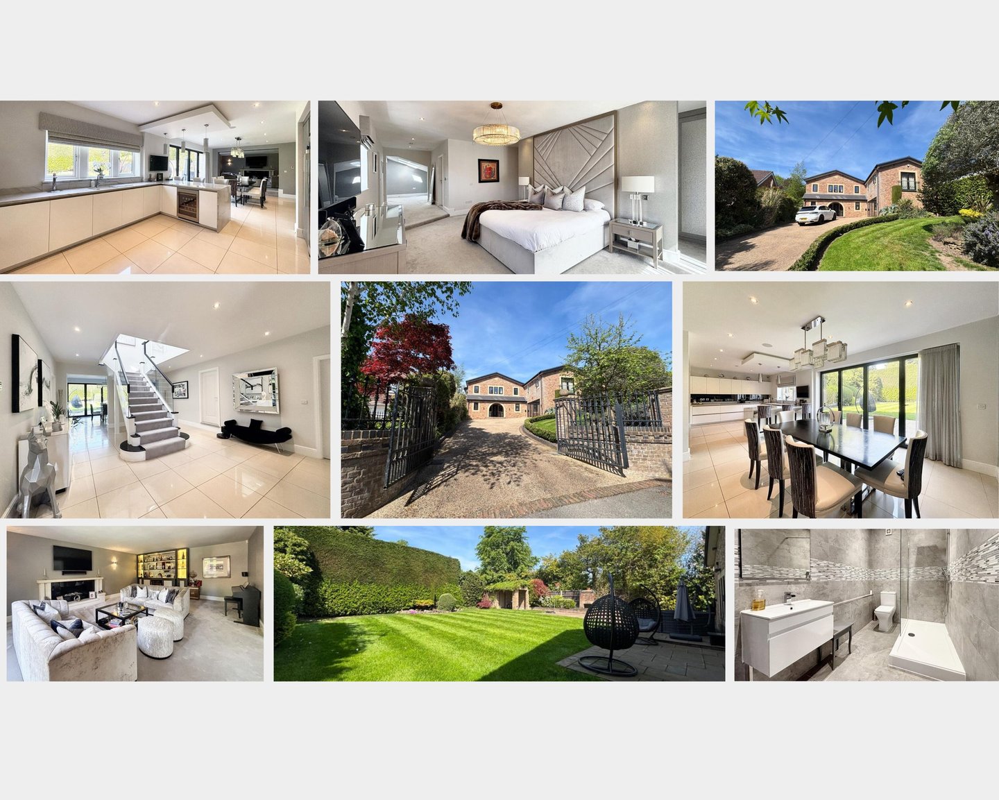 Collage of images from a listed property.