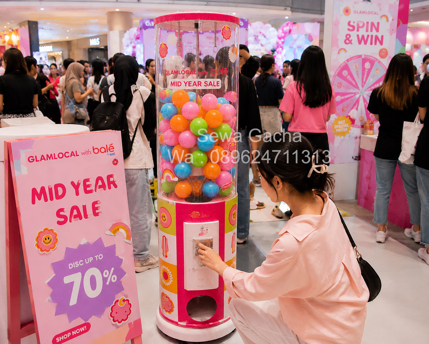 Sewa gacha untuk booth dan event