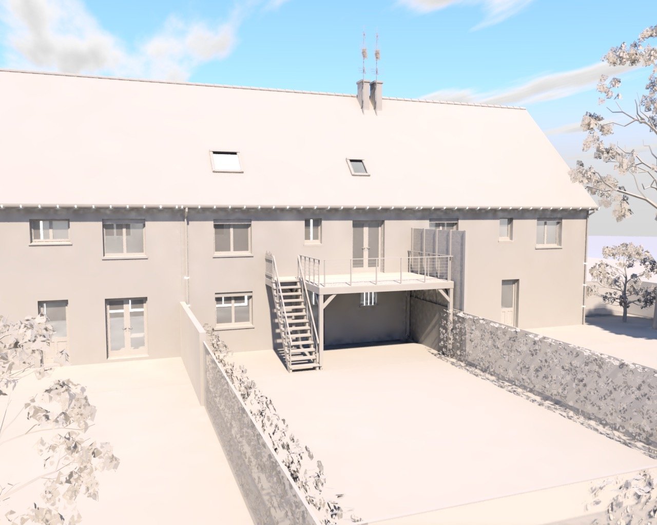 Extension en ossature bois