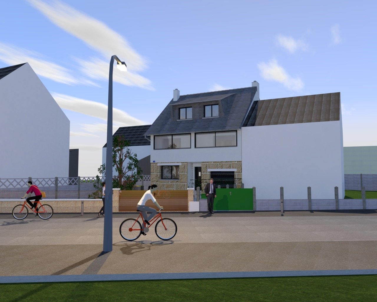 Surélévation d'une maison individuelle