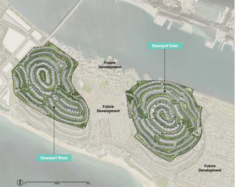 Off-plan homes in Nawayef West residential zone