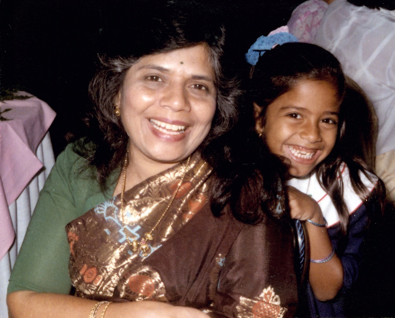 Rupa Mehta with her mother, Nalini.